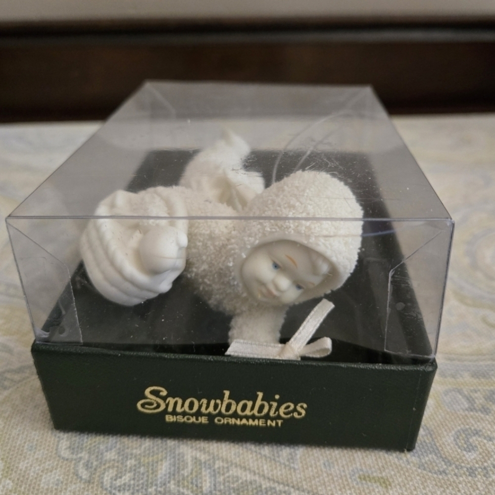 SNOWBABIES STARRY NIGHT Bisque Ornament in Original Box